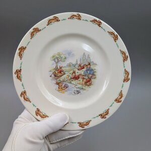 Vintage Royal Doulton Bunnykins 8" Plate -  English Fine Bone China